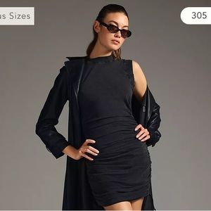 NWT Daily Practice by Anthropologie Sleeveless Ruched Mini Dress